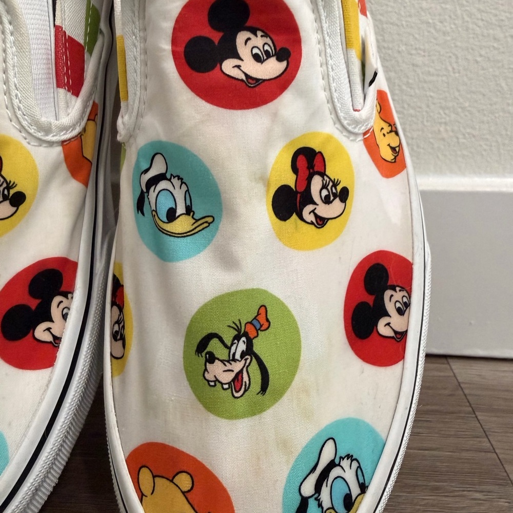 Walt Disney World 50th Anniversary Vans Slip Ons - Picture 8 of 10